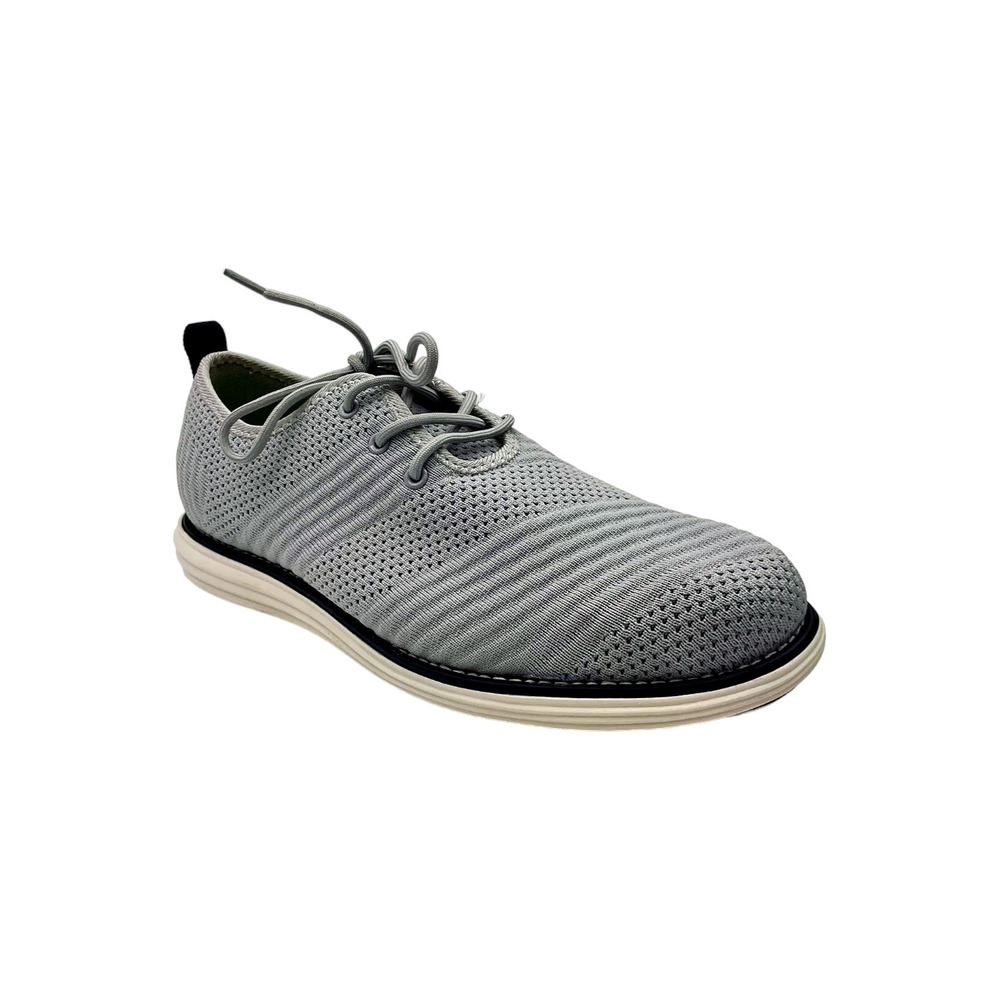 Vance Co. Men's Novak Knit Dress Shoes Gray - Medium